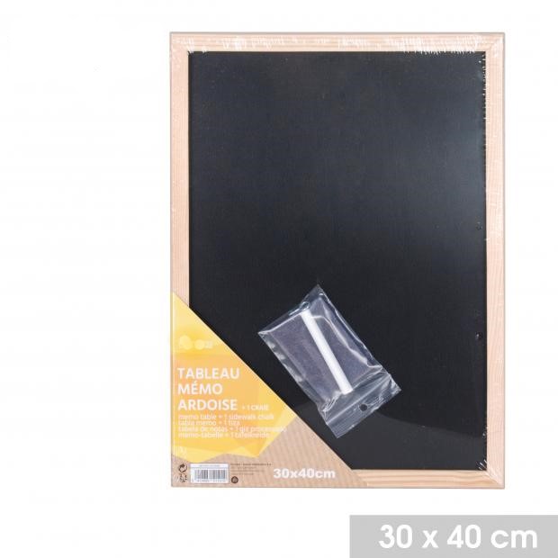 Lot De 2 Ardoises Scolaires 3en1 Avec Craies & éponges - 28x15cm - école, Jeux, Voyages - Réutilisable