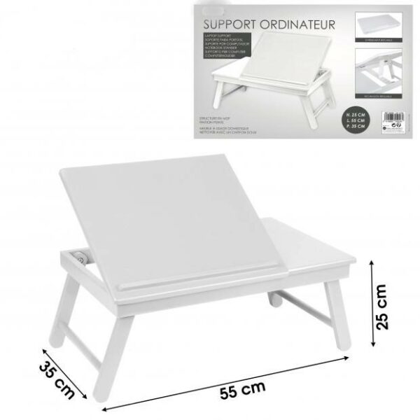 Plateau Blanc Pliable Repliable Inclinable Pour Petit-déjeuner