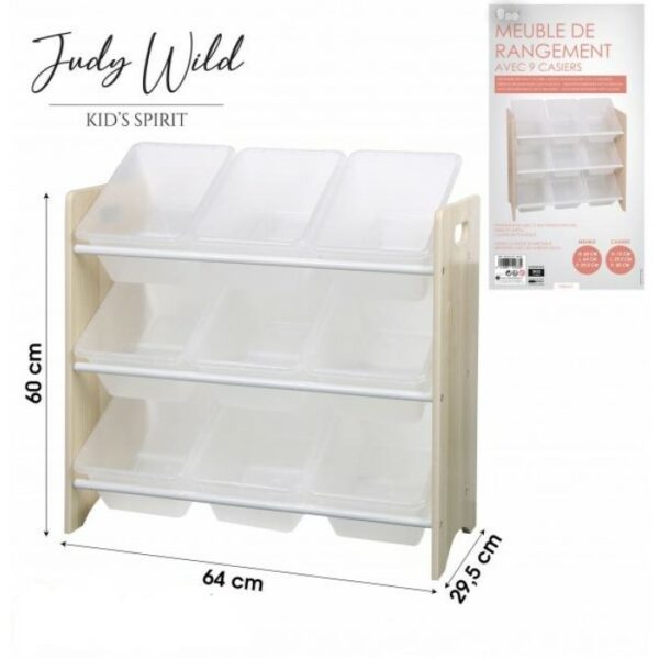 Meuble de rangement enfant 9 cases