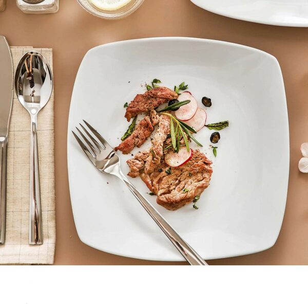 Assiette blanche carré