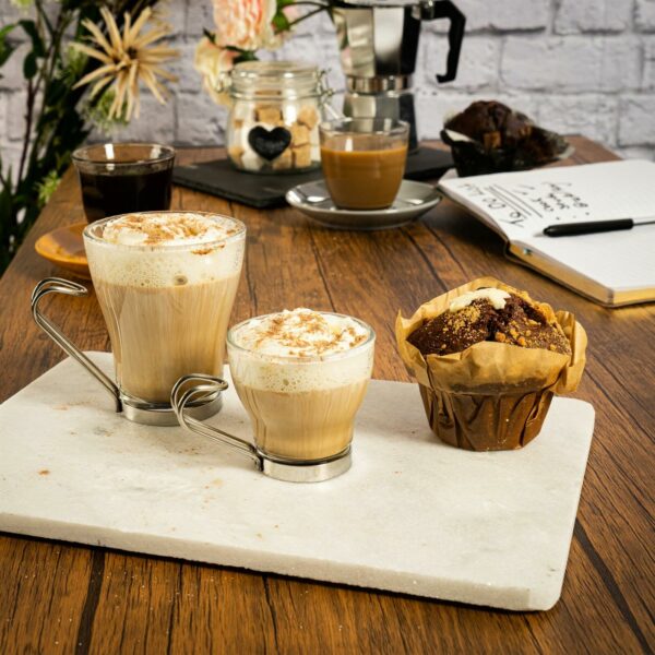 Café gourmand mug à thé verre à cappuchino avec anse amovible