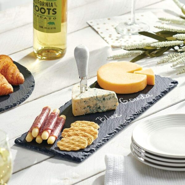 Assiette en ardoise forme rectangle à petit prix