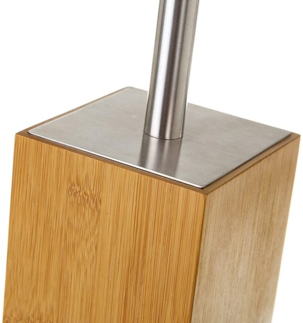Balai Brosse de toilette inox bambou