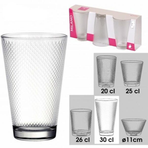 Verre à jus transparent pour soda , eau , boissons
