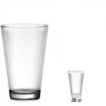 Pack 12 Verres 30 cl Milano Gobelet à jus Transparent à Eau