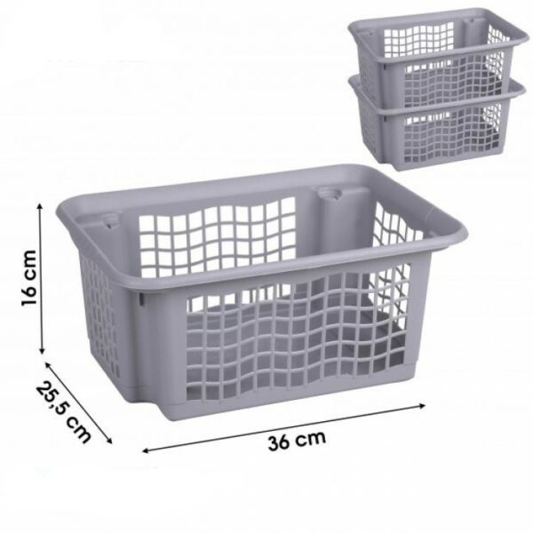 Panier de Rangement empilable gris achat vente en ligne à petit prix hapygood