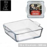 Plat à Four en Verre Mini Cocotte 500 ml Lot de 4