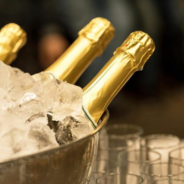 Seau à Champagne, Bol à Glace INOX, Bouteille de vin, Glaçons hapygood pas cher