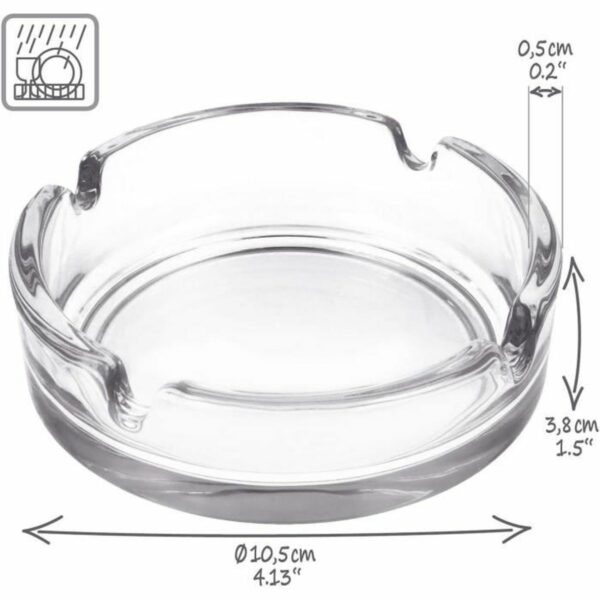 cendrier en verre lot de 2 hapygood à petit prix