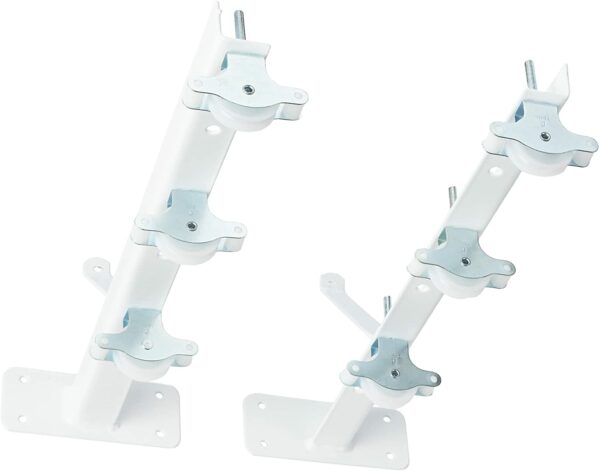 Sauvic 89398 Étendoir avec poulies, Métal, Blanc, 55x19,5x13,5 cm