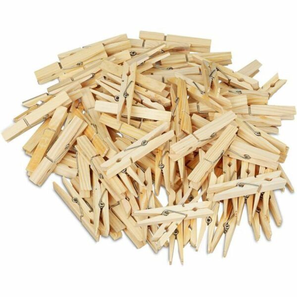 Pince à Linge Vêtements en Bois Brut hapygood pas cher