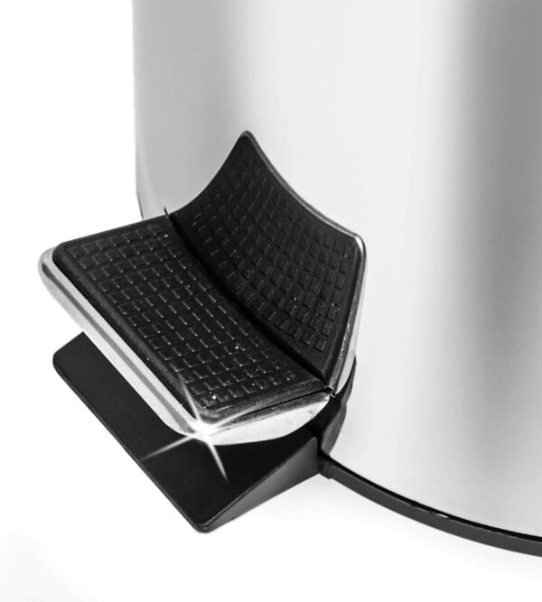 Poubelle inox à pédale avec seau amovible
