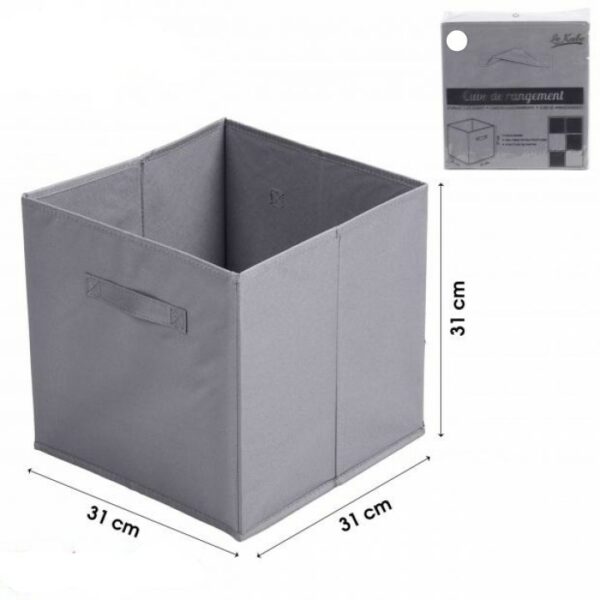 Panier de rangement gris hapygood pas cher à petit prix