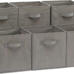 Cube intissé Boite de Rangement Pliable Gris Anthracite hapygood à petit prix