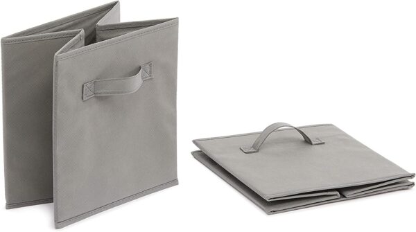 Cube intissé Boite de Rangement Pliable Gris Anthracite