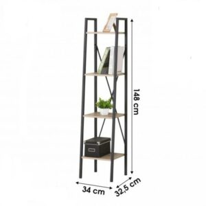 Etagère COLORADO Meuble Style Industriel 4 Niveaux hapygood à petit prix