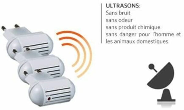 Prise Anti Moustique Ultrason Répulsif Insectes Avec Champ D’action 25 M vente en ligne