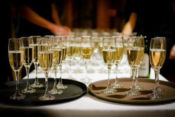 12 Flûtes à Champagne en Verre Transparent 160 ml coupe à vin hapygood pas cher