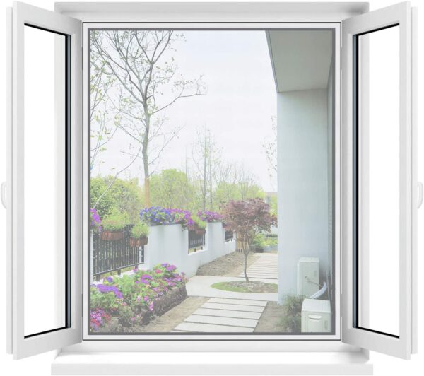 Moustiquaire Transparente Universelle pour Fenêtre Maille Lavable hapygood à petit prix