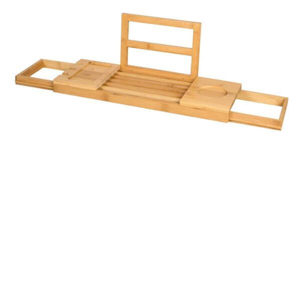 Pont de Baignoire Plateau Extensible Tablette de Bain Bambou Hapygood à petit prix