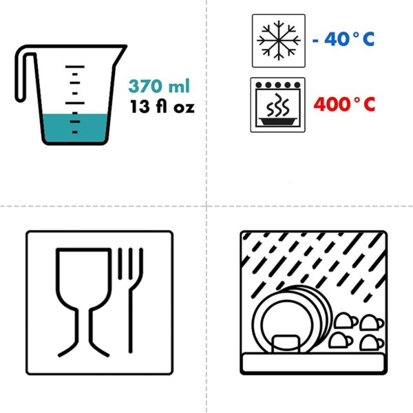 4 Boites Hermétique Alimentaire Rectangulaire en Verre Avec Couvercle 1550 ml
