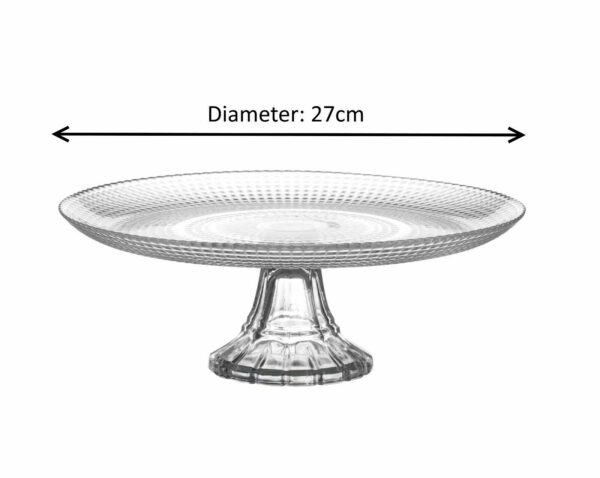 Plat à Tarte Sur Pied JOSEPH Présentoir Pâtisserie Support Gâteaux en Verre