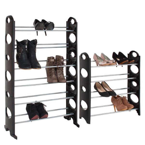 étagère range chaussures empilable pour 6 paires