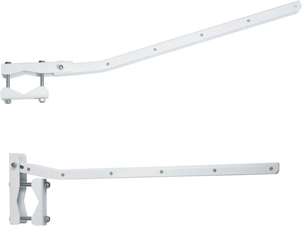 Sauvic 89415 Séchoir de Balustrade Adaptable et Rabattable Blanc 63 cm