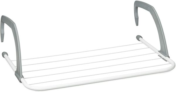 Séchoir à Linge Pliable Balcon Étendoir à Suspendre Extensible Pour Radiateur Grande Papacité 7 Mètres D’étendage