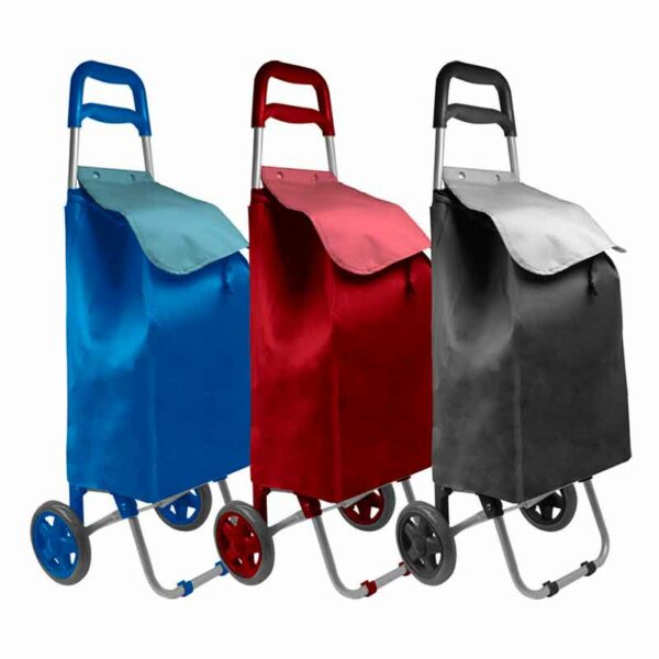 Poussette de Marché Avec Sac Bicolore Chariot de Course