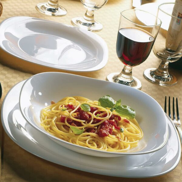 2 Assiettes Plates en Verre Opale Blanc 31 x 31 cm BORMIOLI ROCCO