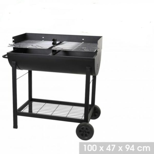Barbecue à Charbon Sur Pieds à Roues