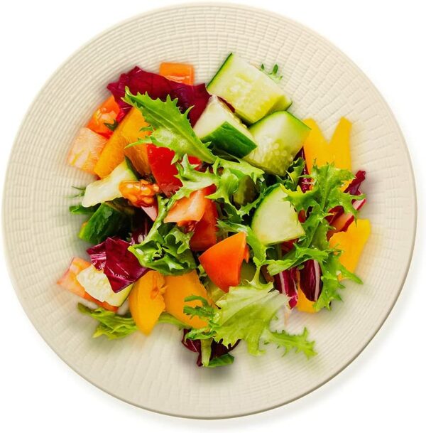 6 Assiettes Blanche Plate NORDIC 28 cm