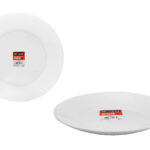 Arcopal Assiettes Plates Zelie 25 cm Opale Verre, Blanc
