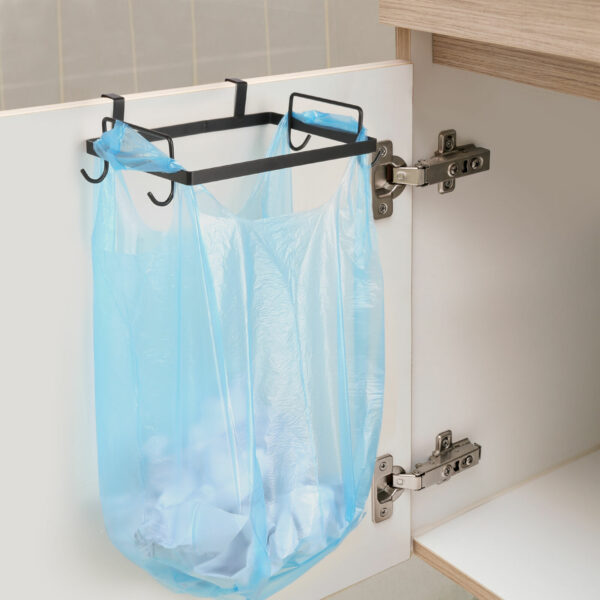Patère Acier Avec Crochets Pour Porte Sac Poubelle Sachets