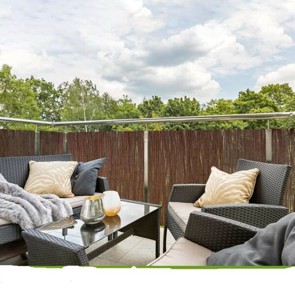 Canisse en Bambou Brise Vue Clôture Pour Jardin Balcon Terrasse 150 x 500 cm