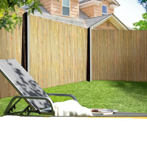 Canisse en Bambou Naturel Tapis Brise Vue Pour Clôture Jardin Balcon Terrasse 200 x 500 cm