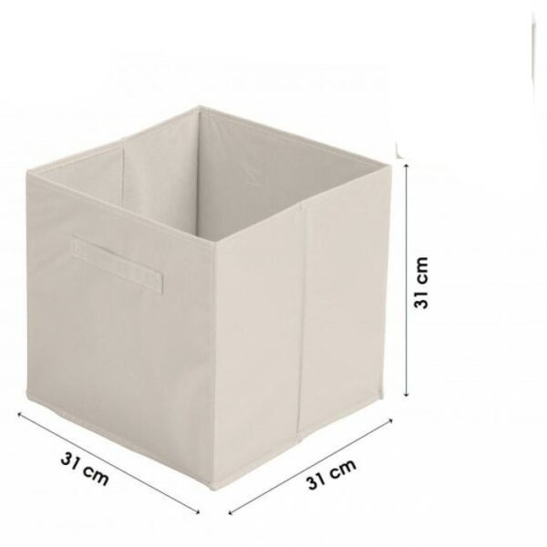 Cube Intissé Boite de Rangement Pliant Papyrus