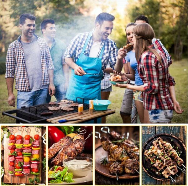 Piques à Brochettes ELITE en Métal 24 Pièces