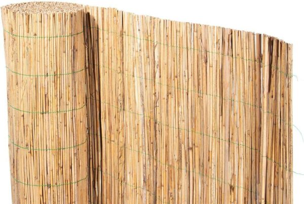 Brise Vue Naturel Tapis de Roseau Tissé Canisse 100 x 500 cm