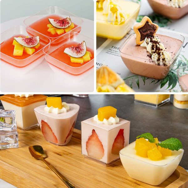 Ce lot de 3 coupelles participent aux créations variées culinaires, entrées, plats et de vos desserts (gâteaux, glaces, sorbets). Idéal pour servir à table.
