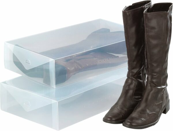 Boite de Rangement Pour Bottes bottines en Plastique Transparent 52 x 30 x 11 cm