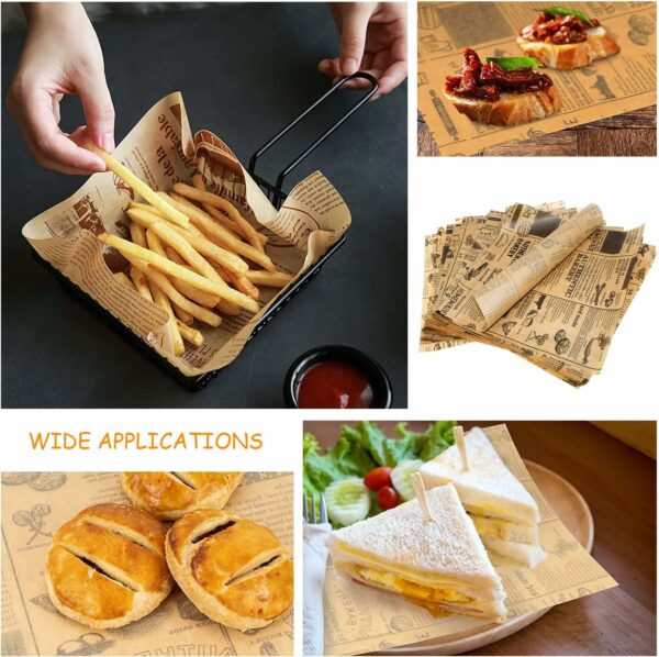 Anti Graisse Étanche Papier D'Emballage de Cuisson Sandwich Wrap Papier pour Gâteau/Cadeau/Fromage Burger