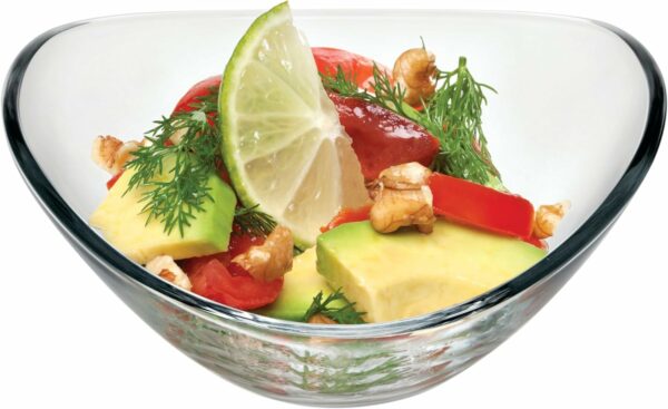 Bol Ravier en Verre x 6 pour Salade Entrée Design Curvé Verrine